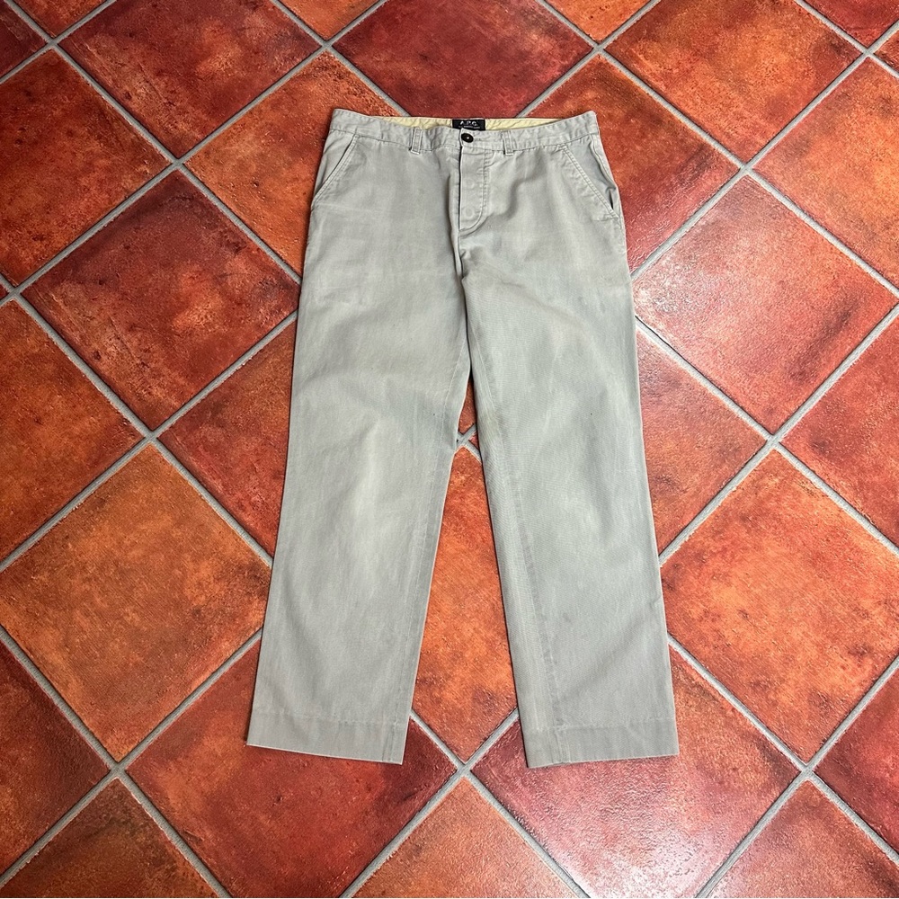 APC Men’s Light Grey Khakis